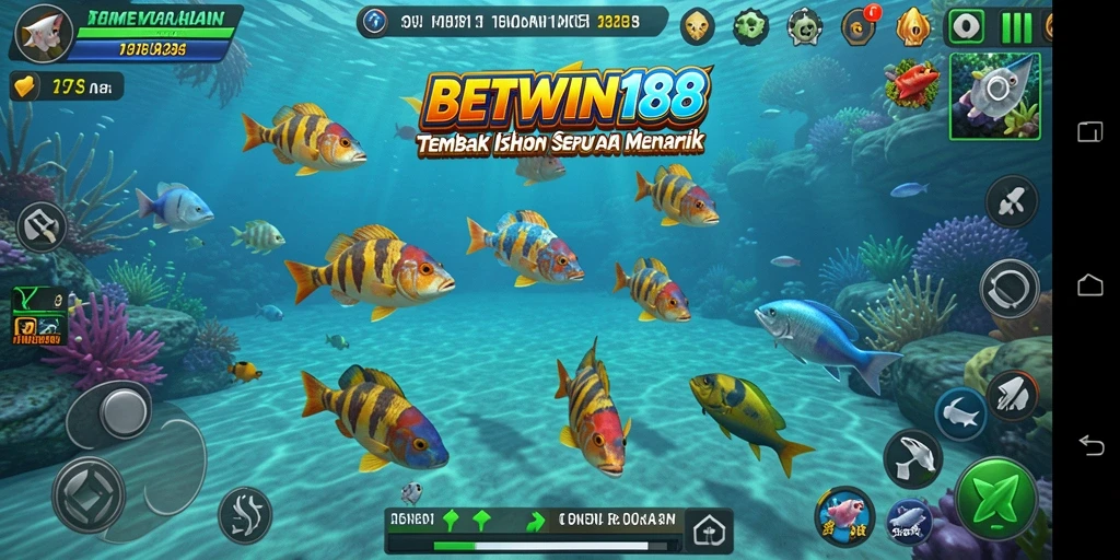 Tampilan seru dari gameplay BETWIN188 yang penuh aksi Tembak Ikan.