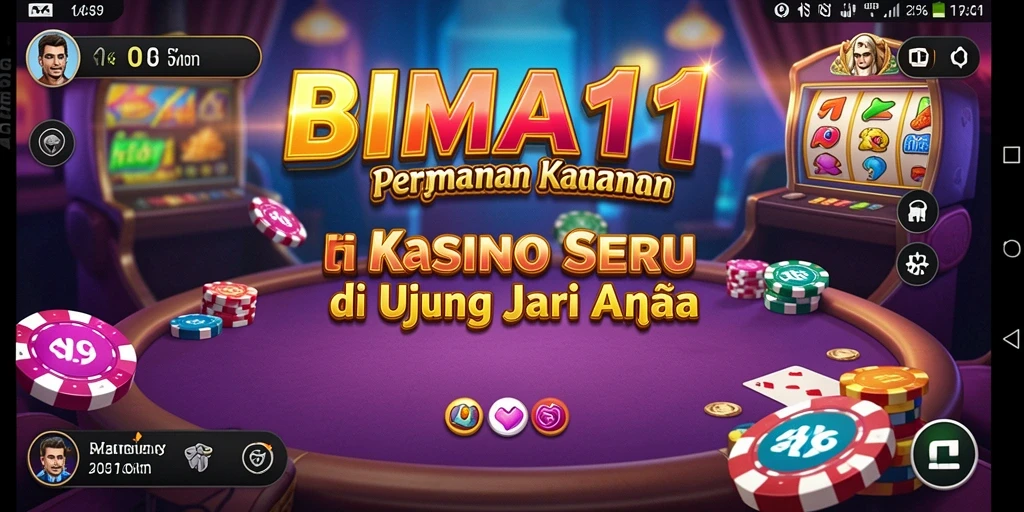 Tangkapan layar utama BIMA11 menampilkan pengalaman bermain Kasino yang menarik.