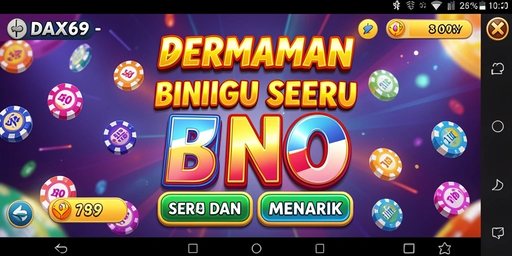 Gameplay seru Bingo dengan antarmuka menarik di DAX69.