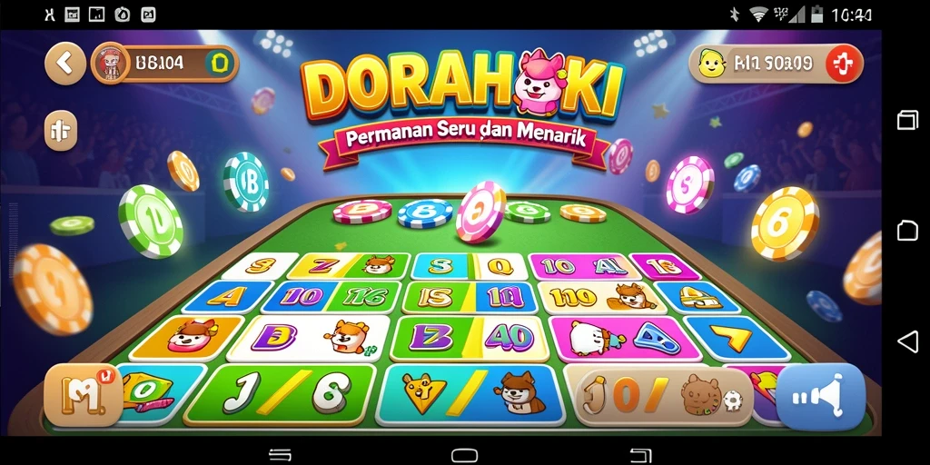 Screenshot DORAHOKI menampilkan gameplay Bingo yang seru dan interaktif.