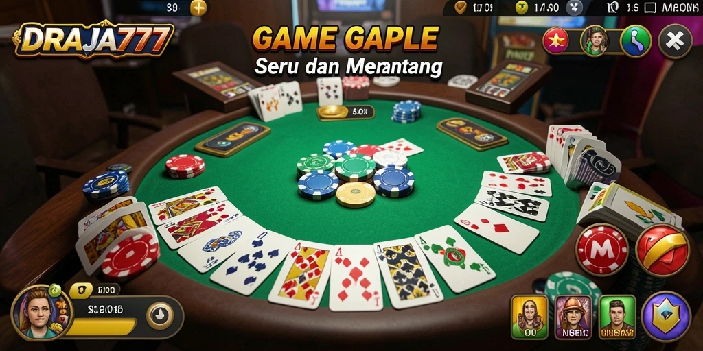 Tampilan gameplay seru dan menarik dari DRAJA777.