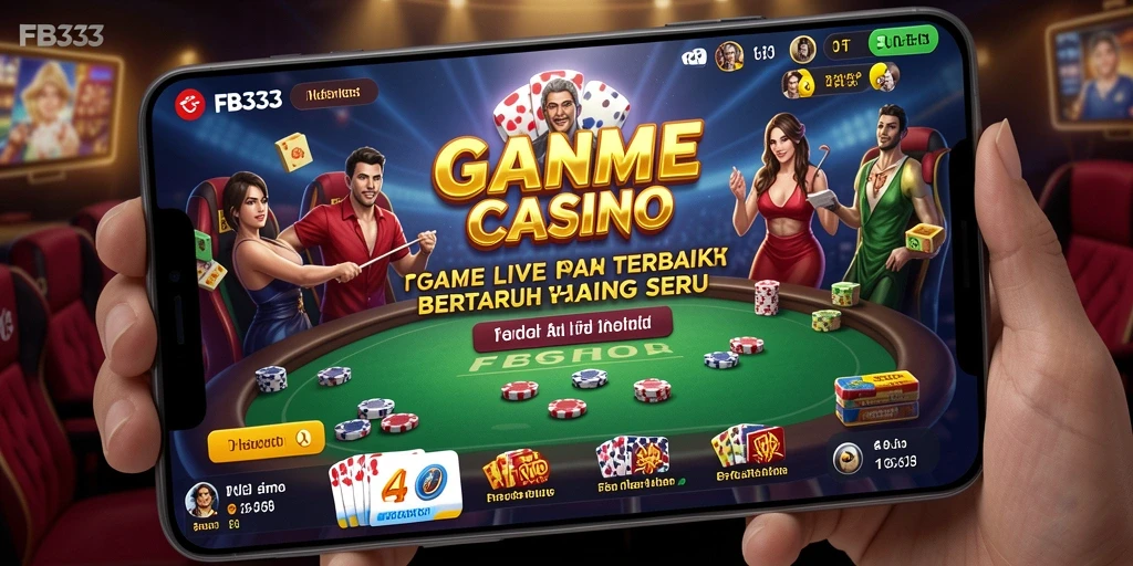 Gameplay Live Casino yang mendebarkan dalam FB333.