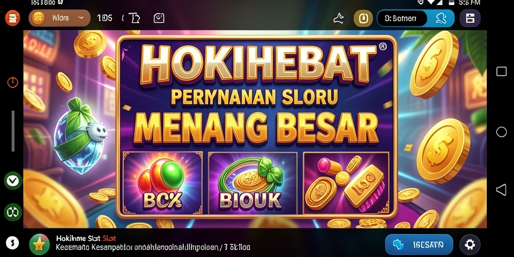 Tampilan gameplay HOKIHEBAT yang seru dan interaktif.