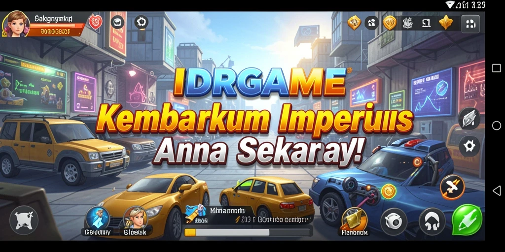 Gameplay seru dari IDRGAME dengan strategi bisnis yang menantang.