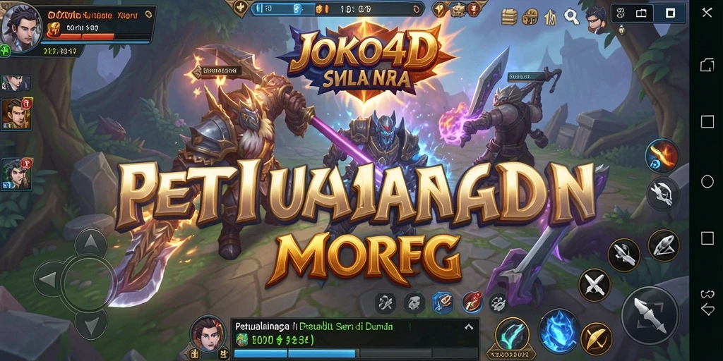 Tangkapan layar utama JOKO4D menampilkan aksi seru dalam permainan MMORPG.