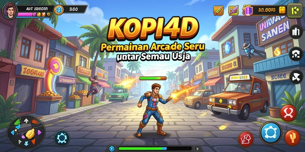 Tampilan gameplay seru dalam KOPI4D dengan tantangan menarik.
