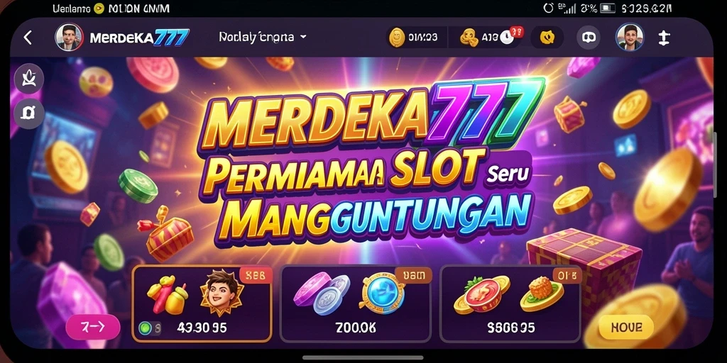 Screenshot gameplay MERDEKA777 menampilkan keseruan bermain slot.