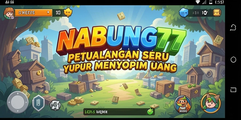 Tampilan gameplay seru dalam petualangan NABUNG77 yang menantang.
