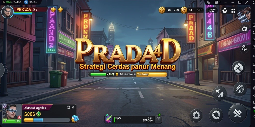 Tampilan screenshot utama PRADA4D menampilkan gameplay strategi yang menegangkan.