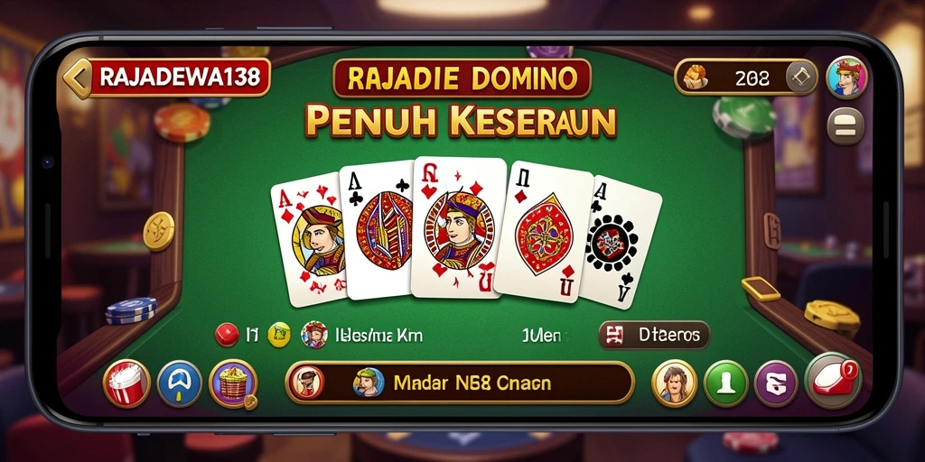 Screenshot gameplay RAJADEWA138 yang menampilkan keseruan permainan Domino.