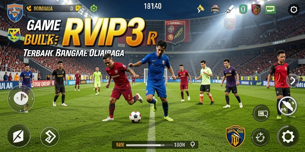 Tampilan gameplay <strong>RVIP3</strong> yang menarik dan penuh aksi sepak bola.