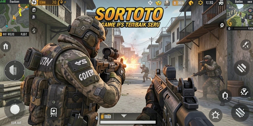 Tampilan gameplay SORTOTO dengan aksi pertempuran luar biasa.